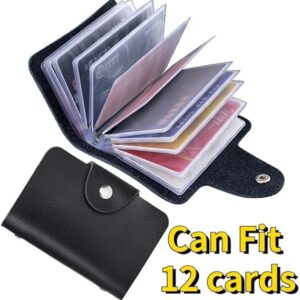 516HwWSbPsL._AC_SX569_ 24 Bits Card Case Leather Function Business Card Holder Men Women Credit Passport Card Bag ID Passport Card Wallet (Pink)-B0DH8LZWSX