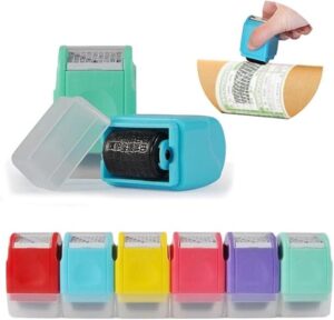1Pcs - Identity Protection Roller Stamps - Designed for ID Anti-Theft, Privacy and Confidential Security Protection - Messy Code Wide Roller Stamp (Random Color) - B0C415661B