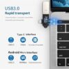3in1 USB C to USB 3.0 OTG Converter USB 2 in 1 Type C Micro-OTG Adapter - Random Color-B0CQLQP5MC