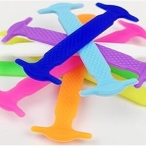 14pcs/Lot Shoes Accessories Elastic Silicone Shoelaces Elastic Shoelace Creative Lazy Silicone Laces No Tie Rubber Lace-B0CHGT1HN3