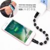 51AKfBSNQtL._SX466_ (1PC) Bead Pure Color Bracelet USB Cable Universal Mobile Phone ipad Charger For IOS Sync Data Fast Charging Cord(Type IOS Only With Sliver Rings)-B0C7ZT21L2