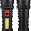 Mysouq-store-Versatile Flashlight with USB Charging Cable and 4 Different Lighting Modes (2 Pack) - Improve Visibility in the Dark and Comprehensively Meet Lighting Needs Now Exclusive to Prime Shop-B0CPWR2DJZ