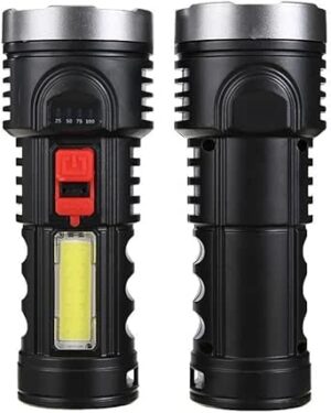 Versatile Flashlight with USB Charging Cable and 4 Different Lighting Modes (2 Pack) - Improve Visibility in the Dark and Comprehensively Meet Lighting Needs Now Exclusive to Prime Shop-B0CPWR2DJZ
