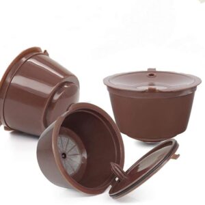 Reusable Refillable Capsules Pods for Nescafe Dolce Gusto Machines with Spoon, 3Pcs – B07R961CMX