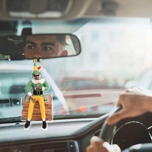 (1Pcs) (C01) Car RearView Mirror Pendant Car Interior Hangings Ornament Cartoon Character Pendant For Car Interior Rearview Mirror Key Chain (002)-B0CLYXVZTC