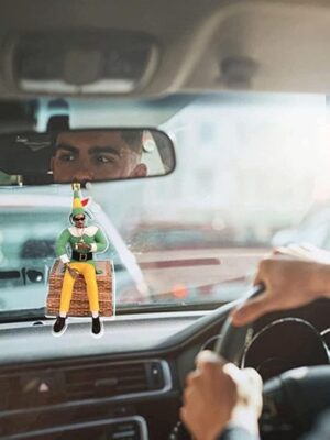 (1Pcs) (C01) Car RearView Mirror Pendant Car Interior Hangings Ornament Cartoon Character Pendant For Car Interior Rearview Mirror Key Chain (002)-B0CLYXVZTC