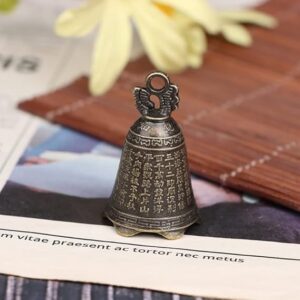 1pcs - 1Pc Antique Bell Chinese Mini Sculpture Pray Guanyin Buddha Bell Shui Feng Bell (H 3.6 CM) -B0C6VQPR6L