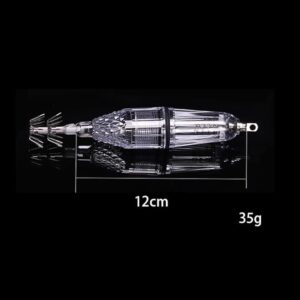 [1PC] LED Deep Fishing Lamps 15 cm by AA Battery Underwater LED Fish Lure Electronic Bait Tackle Fish Finder Lamp Attractor Lure Light - Random Color-B0D54VDYTC