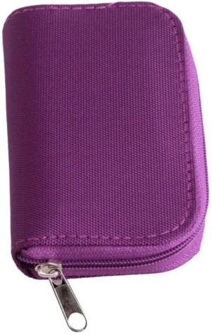 1PCs Memory SD Card Case,1 Packs Micro SD Card Holder Wallet Storage 22 Slot SD Micro SD CF SDHC SDXC MMC Secure Digital Compact Flash Cards (Purple) Brand: Generic
