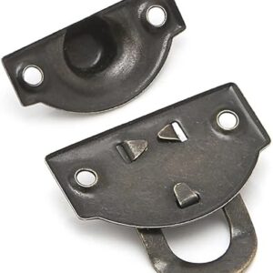 51KKRZZ8GKL._AC_SY450_ Very Small 10Pcs Antique Lock Wooden Jewelry Box Decorative Padlock 20x21mm Metal Hasps Latch With Screw Vintage Furniture Hardware-B0CT65Y3YX