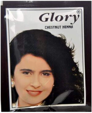 Glory Henna with Shikaki and Amla Pack of 6, 10 gm - Chestnut-B07FXTYW84