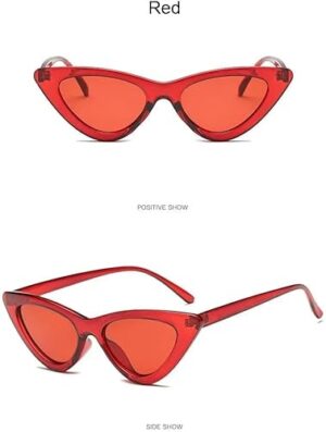 Men's Fashion Women's Luxury Cat Eye Sunglasses Triangle Vintage Design UV400 Sun Glasses Unisex Classic Small Outdoor Goggle Shades 15Cm [High Quality]-B0DG5GP245