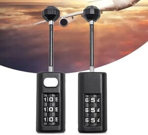 1Pcs Coded Lock Mini Combination Lock Dormitory Cabinet Lock Backpack Zipper Lock Luggage Padlock 3 Digit Password Lock-B0DJRMQ5NX