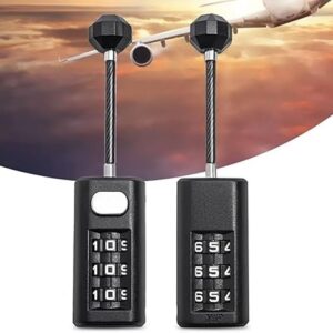 1Pcs Coded Lock Mini Combination Lock Dormitory Cabinet Lock Backpack Zipper Lock Luggage Padlock 3 Digit Password Lock-B0DJRMQ5NX