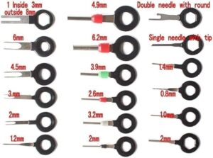 Wire Terminal Removal Tool for Car Wiring Connector Pin Extractor Puller Tools (11 Pcs)-B0CLHL42TX