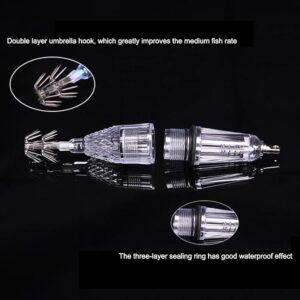 [1PC] LED Deep Fishing Lamps 15 cm by AA Battery Underwater LED Fish Lure Electronic Bait Tackle Fish Finder Lamp Attractor Lure Light - Random Color-B0D54VDYTC