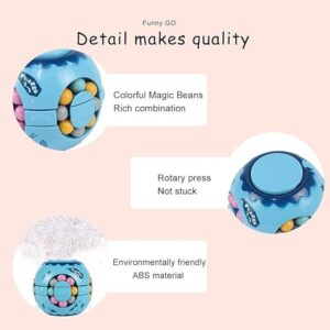 Rotating Magic Bean Fingertip Gyroscope Toy Ball Decompression Fidget Toys-B096T2CZ1W