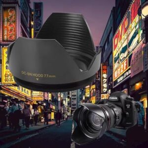1PCs -77mm Sunshade Lens Hood For Nikon Canon Sony Fuji Olympus Screwed Flower Petal Camer-B0CL2M3XJC