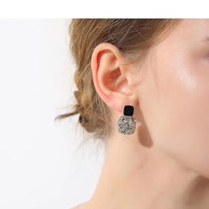1pair Earrings 2020 Big Geometric Round Earrings For Women Hanging Dangle Earrings -B0DLTJP4T7