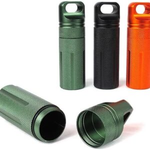 EDC waterproof hike box capsule Survive seal holder storage camp medicine match pill -B0DLTJ1BR4