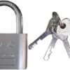 MySouq-Store Bravo Heavy Duty Lock with 4 Keys, 50mm - Silver - 7 * 4.5CM-B0DJ9Y7Z21