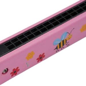 Wooden Harmonica Educational Gift Instrument Mouth Music Organ Replacement 1pcs Durable Hot Sale Newest 13Cm,24 Hole, 33Gram (Green) B0DNNPB6HH