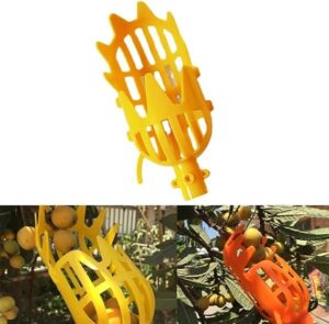 Fruit Picker Tool, Portable Fruit Picker Catcher Garden Fruits Picker Lightweight Adjustable Fruit Picker (Including Head Only) Yellow Brand: Generic