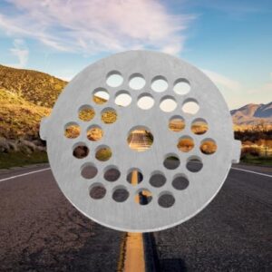 [1Pcs] Food Grinding Blade Stainless Steel Grinding Blade Replacement Meat Grinder Plate Disc for Mincer Machine [ With ear 5.8cm - without ear 5.4cm]B0CJRBVYK6