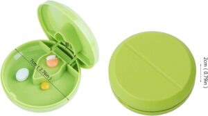 [1Pcs - Random Color ] 1PC Medicine Pill Holder Tablet Cutter Splitter Pill Case Mini Useful - B0DLVH4X2H