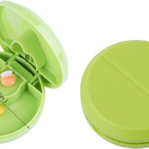 [1Pcs - Random Color ] 1PC Medicine Pill Holder Tablet Cutter Splitter Pill Case Mini Useful - B0DLVH4X2H