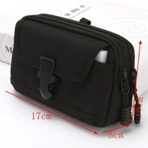 Camouflage Molle Pouch Belt Waist Pack Outdoor Wallet Purse Packet Utility EDC Bag for 6.5'' Phone Hunting Bag 17X10X5Cm-B0DFV3NTJJ