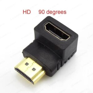 HDMI-compatible Cable Connector Adapter 270 90 Degree Angle Male to Female Converters for 1080P HDTV Cable Adaptor Extender (90 Degre)-B0DGGGVGB5