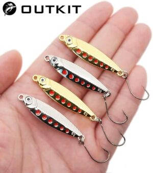 51bfZKdQNzL._AC_SX569_ 2 Pcs - Around 3 to 4 Cm Long New Mini fishing Lure 3G Spoon Metal Lures Spinnerbsit Minnow Small Fish Single Hook Jig Stream Trout Baits Pesca Hot (Random Color)-B0C54G116N