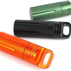 EDC waterproof hike box capsule Survive seal holder storage camp medicine match pill -B0DLTJ1BR4