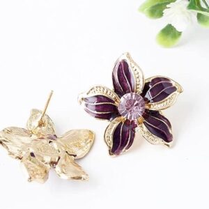 51c1ADXypgL._AC_SX679_ 1Pcs - Flower Wedding Necklace Elegant Bride Necklace Pendant Necklace with Earrings Fashion Jewelry Sets for Women Party-B0C42JXK76