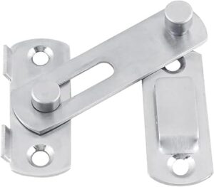 [1pcs] Door Bolts Hasp Latch Lock Sliding Door Lock Stainless Steel A Type Latch For Casement Cabinet Fitting With 4 * Screws _ ‎ B0CJJS7KCC