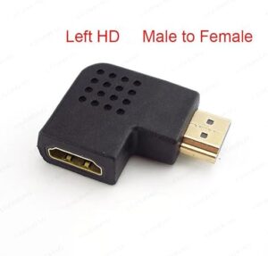HDMI-compatible Cable Connector Adapter 270 90 Degree Angle Male to Female Converters for 1080P HDTV Cable Adaptor Extender (90 Degre)-B0DGGGVGB5