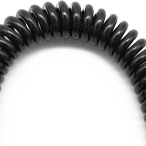 Plastic Black Retractable Spring Coil Spiral Stretch Chain Keychain Key Ring For Men Women Key Holder Keyring Gifts-B0C4JZ14XL