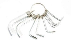 Qtools PC Hex Key Ring Kit, 10 Pieces - B092339XLX