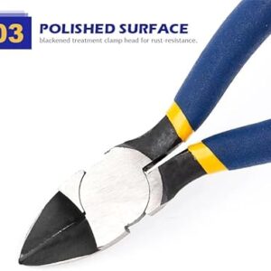 [ 1Pcs- Cutting Pliers ] Diagonal Cutting Pliers 5/6 Inch Wire Stripping Tool Side Cutter Cable Burrs Nipper Electricians DIY Repair Hand Tools (Random Color)-B0D528S9RJ