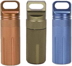 EDC waterproof hike box capsule Survive seal holder storage camp medicine match pill -B0DLTJ1BR4