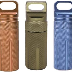EDC waterproof hike box capsule Survive seal holder storage camp medicine match pill -B0DLTJ1BR4