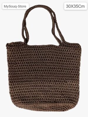 35 * 30cm Handmade Women Crochet HandBag-B0D1692C3R