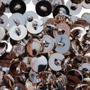30Pcs - Gold Alloy Shank Sewing Buttons for Craft Alloy Buttons, DIY Clothing, Women's Jacket, Shirt, Accessories, 9mm -B0D7ZT5PYG