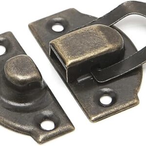 51j6ON83CBL._AC_SY450_ Very Small 10Pcs Antique Lock Wooden Jewelry Box Decorative Padlock 20x21mm Metal Hasps Latch With Screw Vintage Furniture Hardware-B0CT65Y3YX
