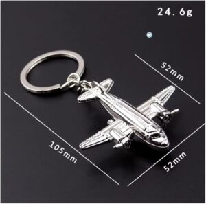 Keychains For Men Car Bag KeyRing Air Plane Model Fighter Toy Air Plane Model Fighter Aircrafe Travel Fashion Gift 1Pcs