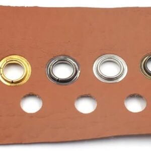 [100 Pcs -12MM - Silver ] Metal Eyelet Grommet Ring Kit for Garment Canvas Sewing Accessories Silver - (Iner Dia. 14mm-Outer Dia 22.5mm)-B0CQ9Q1XY8