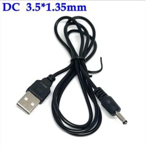 1Pcs - 5V To DC 12V 1.35mm X 3.5 mm Module Converter DC Barrel Male Connector Jack Power Cable Plug,USB To DC Cable -1M - B0D2S45658