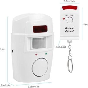 -Wireless PIR Motion Sensor Detector Security Alarm System , Remote Controls for Home Garage-B091DFHCTP