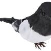 [1Pcs] Simulation Foam Pigeon Model Fake Artificial Imitation Bird Garden Ornament Home Animal Miniature Decoration [black, white]-B0CGY5GSF4